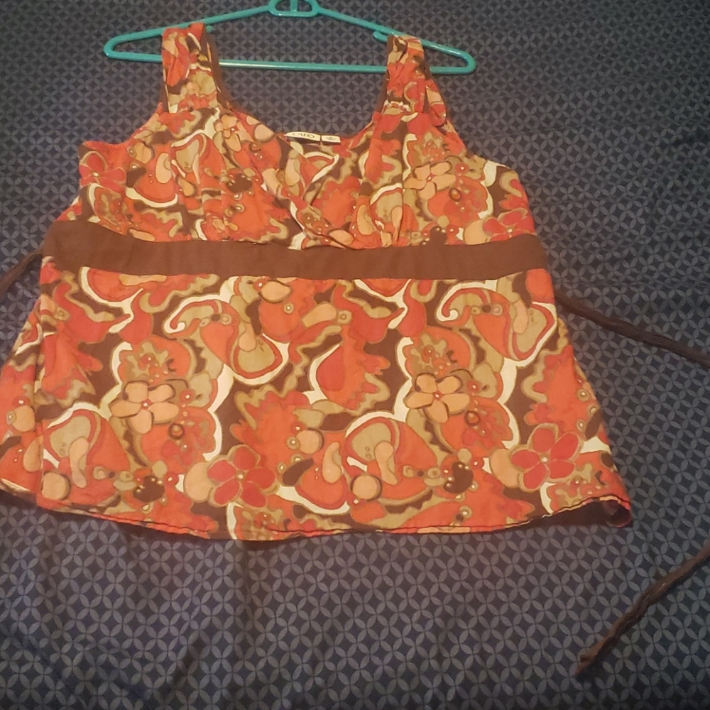 Flowered design blouse